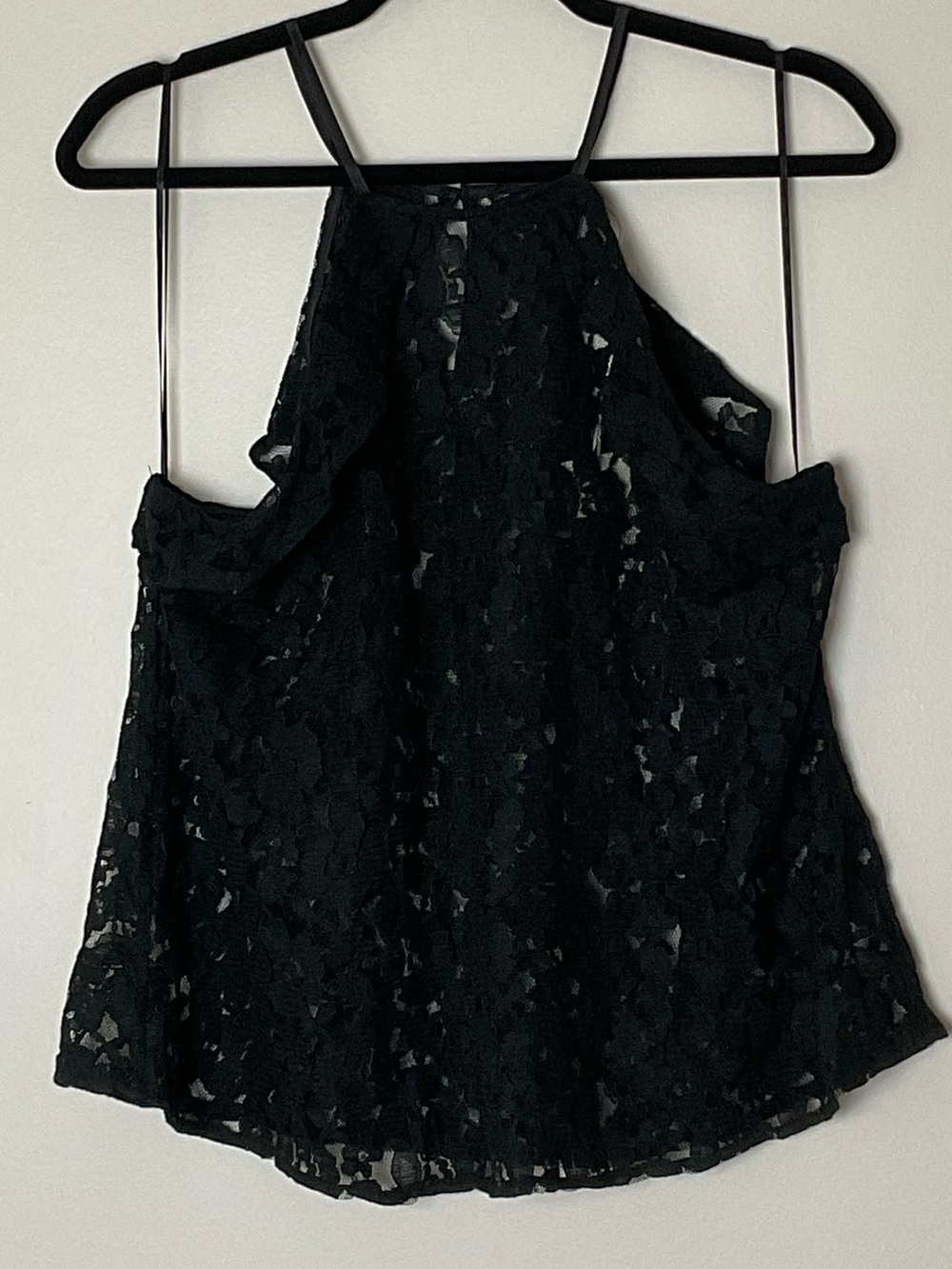 NWT H&M Coachella Collection Black Lace Halter Top Festival Fairygoth size 14